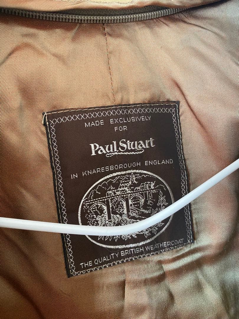 ポールスチュアート メンズ 一枚袖 コート 襟コーデュロイ 英国製
