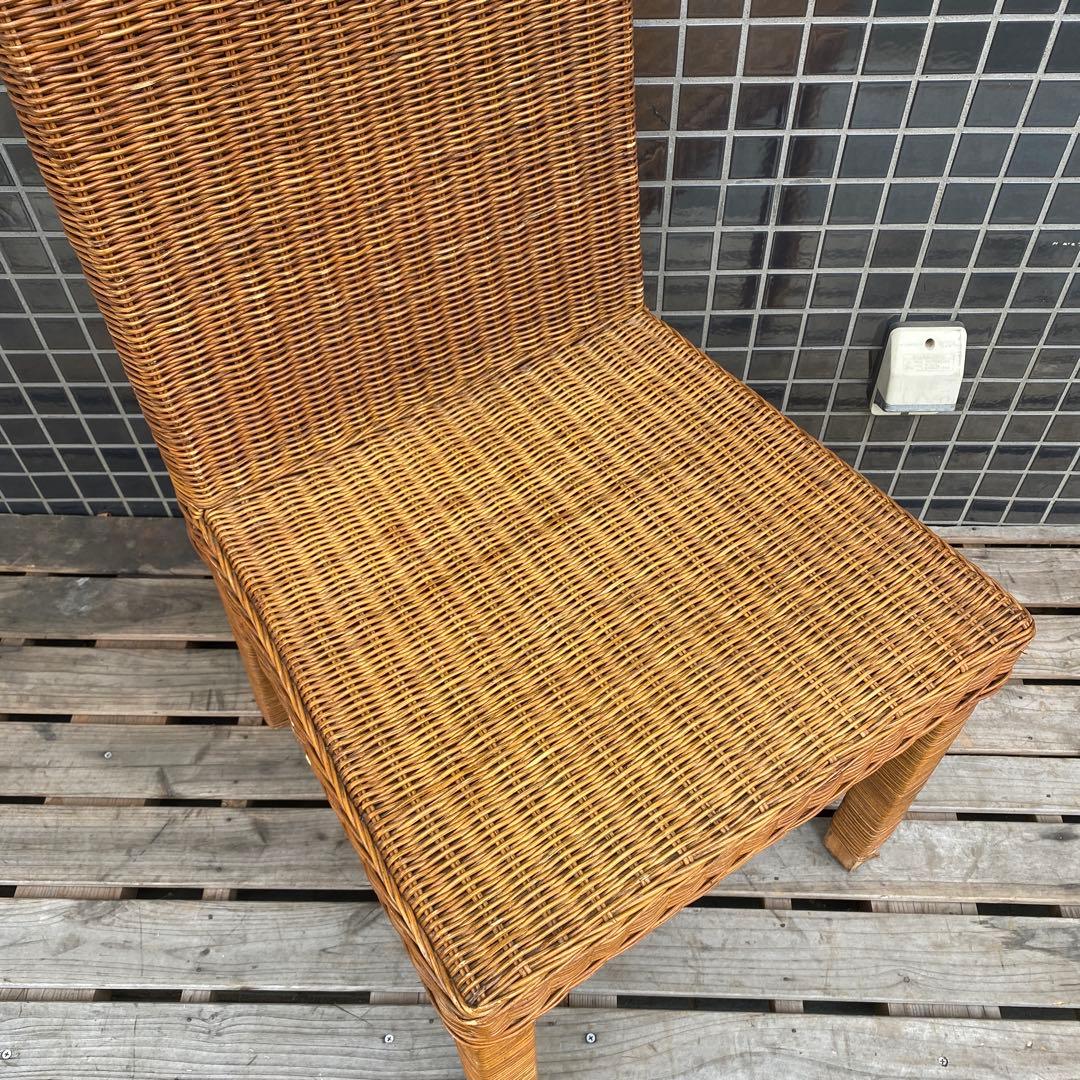 A. 昭和レトロ ラタンダイニングチェア インテリア ナチュラル 高級家具