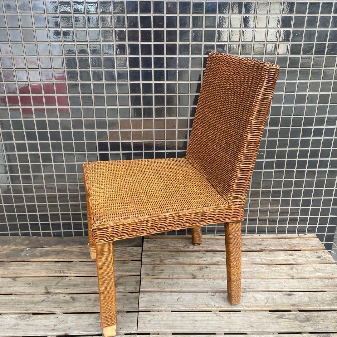 A. 昭和レトロ ラタンダイニングチェア インテリア ナチュラル 高級家具