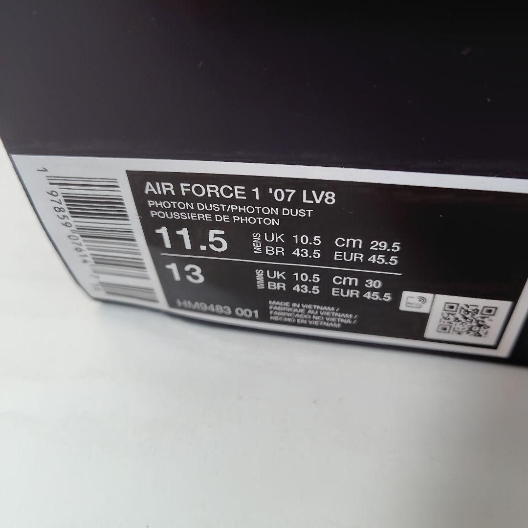 新品 AIR FORCE 1 '07 LV8 ネイビー 紺 29.5