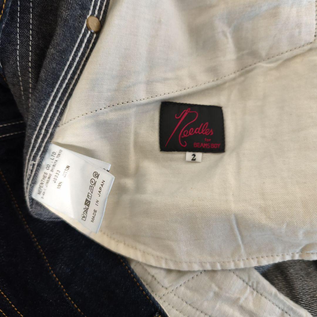 ニードルス×ビームスボーイ別注デニムヒザデルパンツ　2サイズ