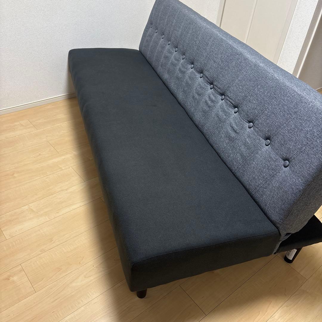 ソファベッド グレー 幅180cm 2人掛け 3人掛け 数日使用 美品