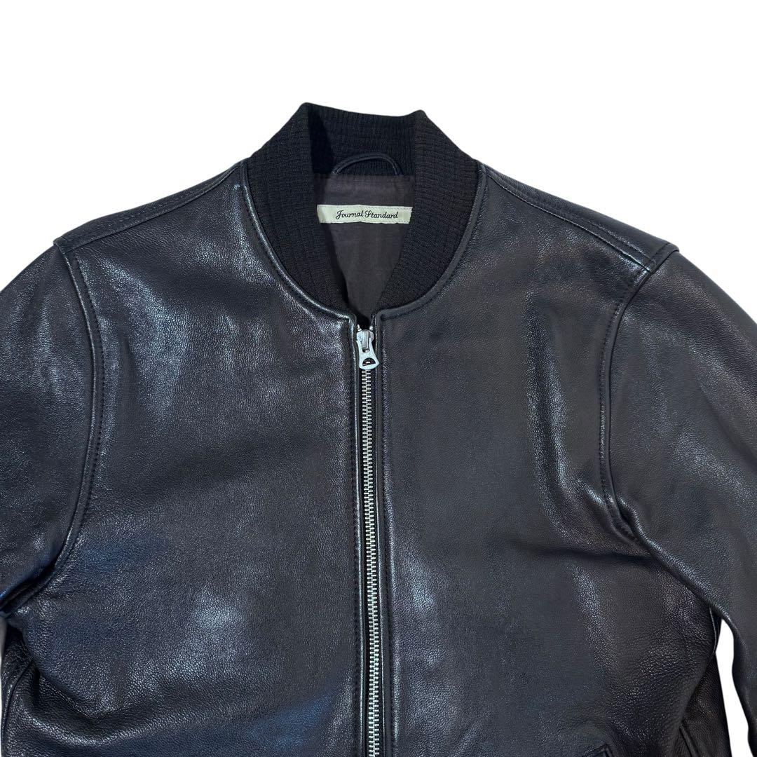 【美品】ジャーナルスタンダード MA-1 レザー ジャケット 本革 ブルゾン M