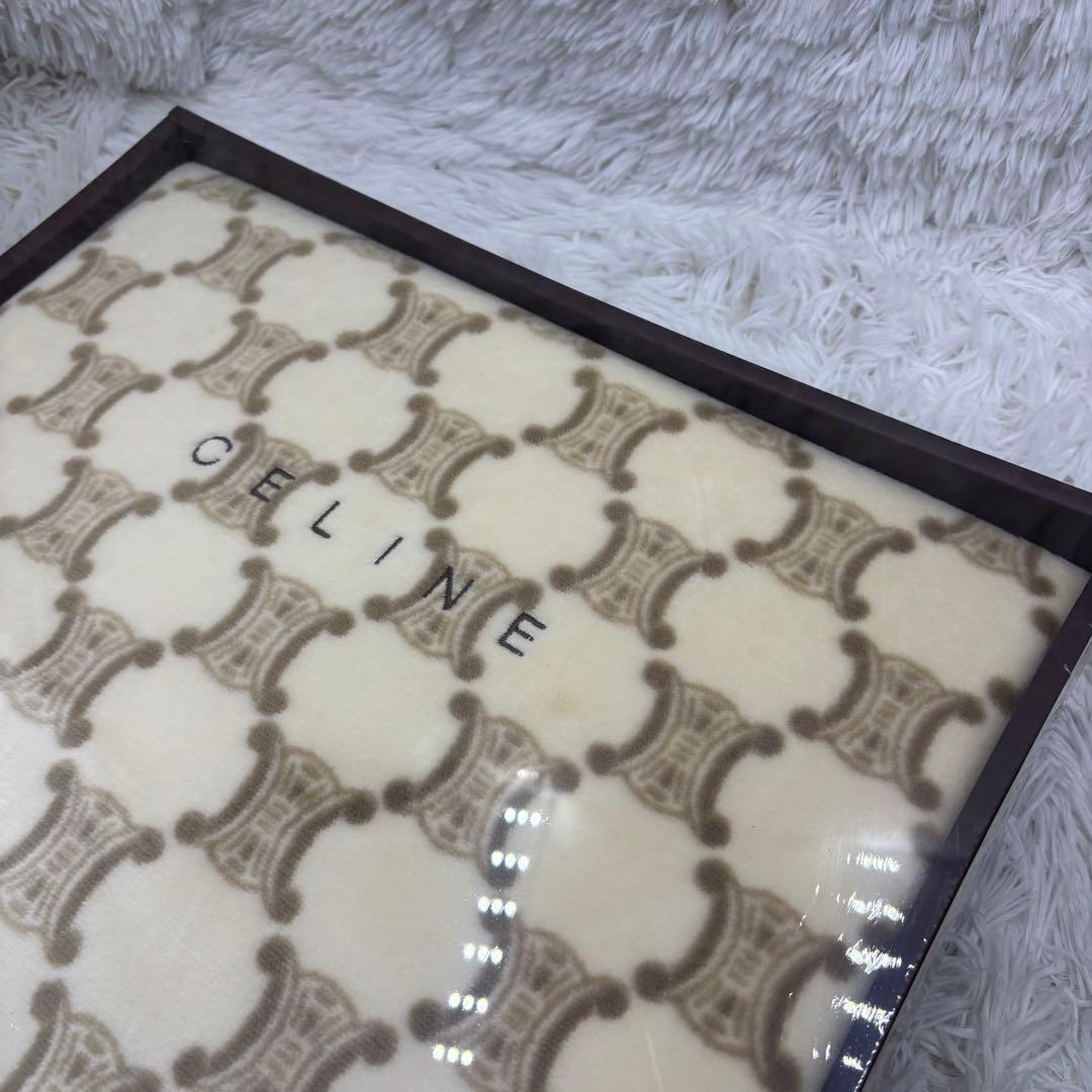 【未使用・保管品】CELINE セリーヌ マカダム総柄　綿毛布　2セット✨
