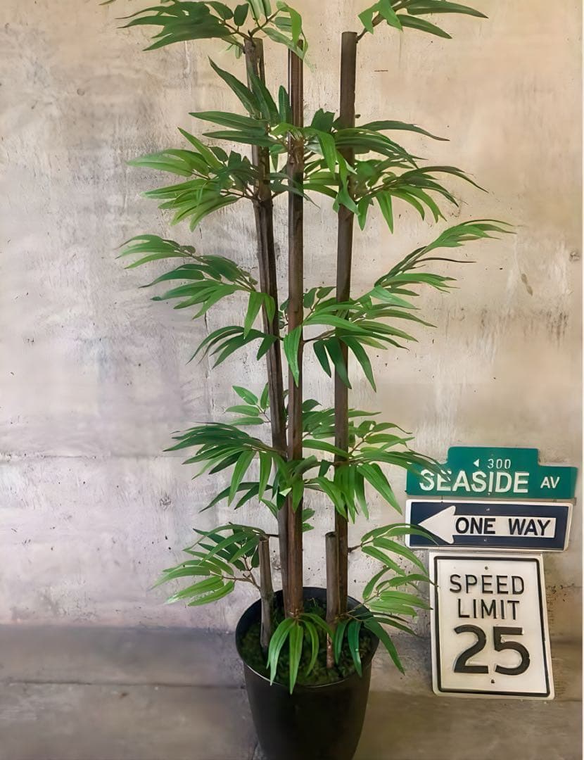 光触媒　人工観葉植物　ウォールグリーン　フェイクグリーン　黒竹105gj