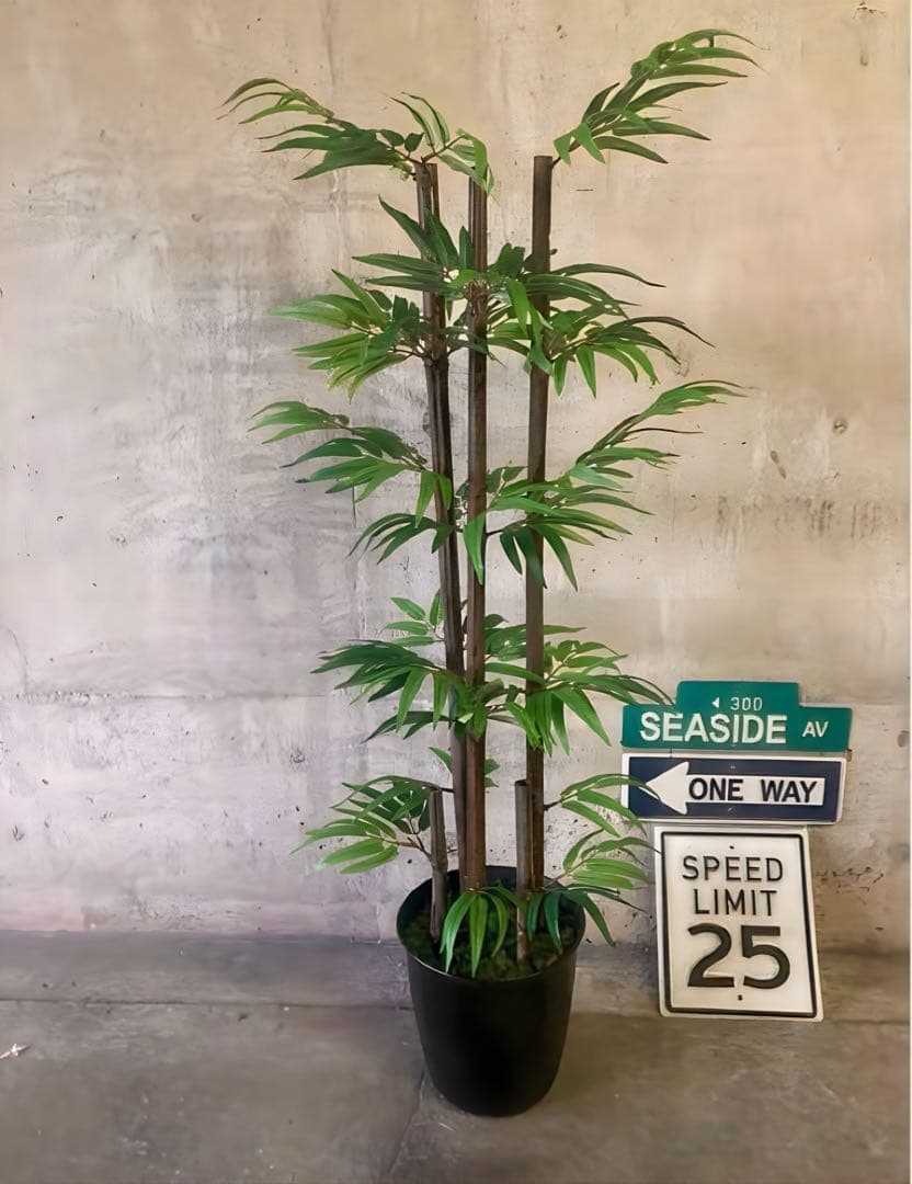 光触媒　人工観葉植物　ウォールグリーン　フェイクグリーン　黒竹105gj