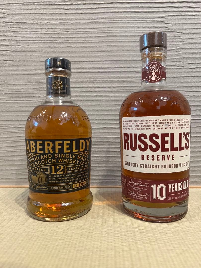アバフェルディ12年 ラッセルズリザーブ10年　　　2本セット