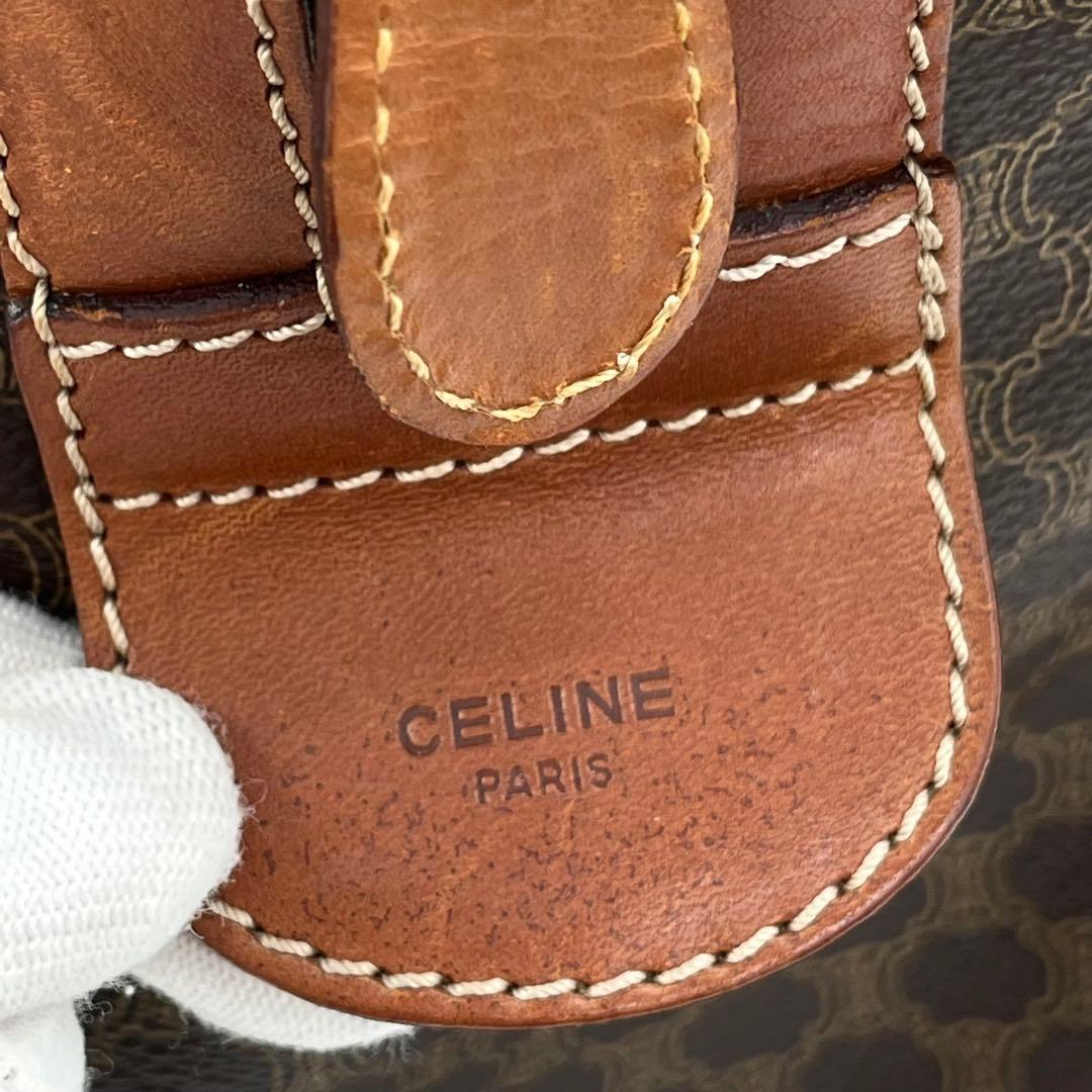CELINE ハンドバッグ ボストンバッグ マカダム柄 トリオンフ A4収納可能