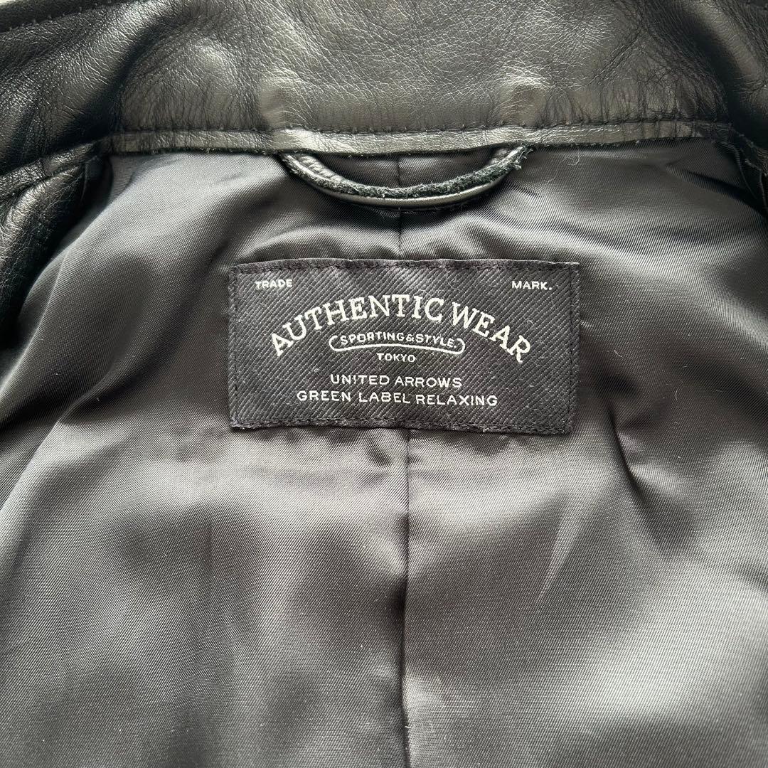 美品✨ユナイテッドアローズ　AUTHENTIC WEAR レザージャケット