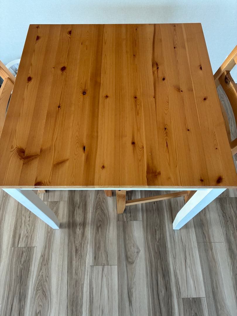 IKEA LERHAMN ダイニングテーブルと椅子セット