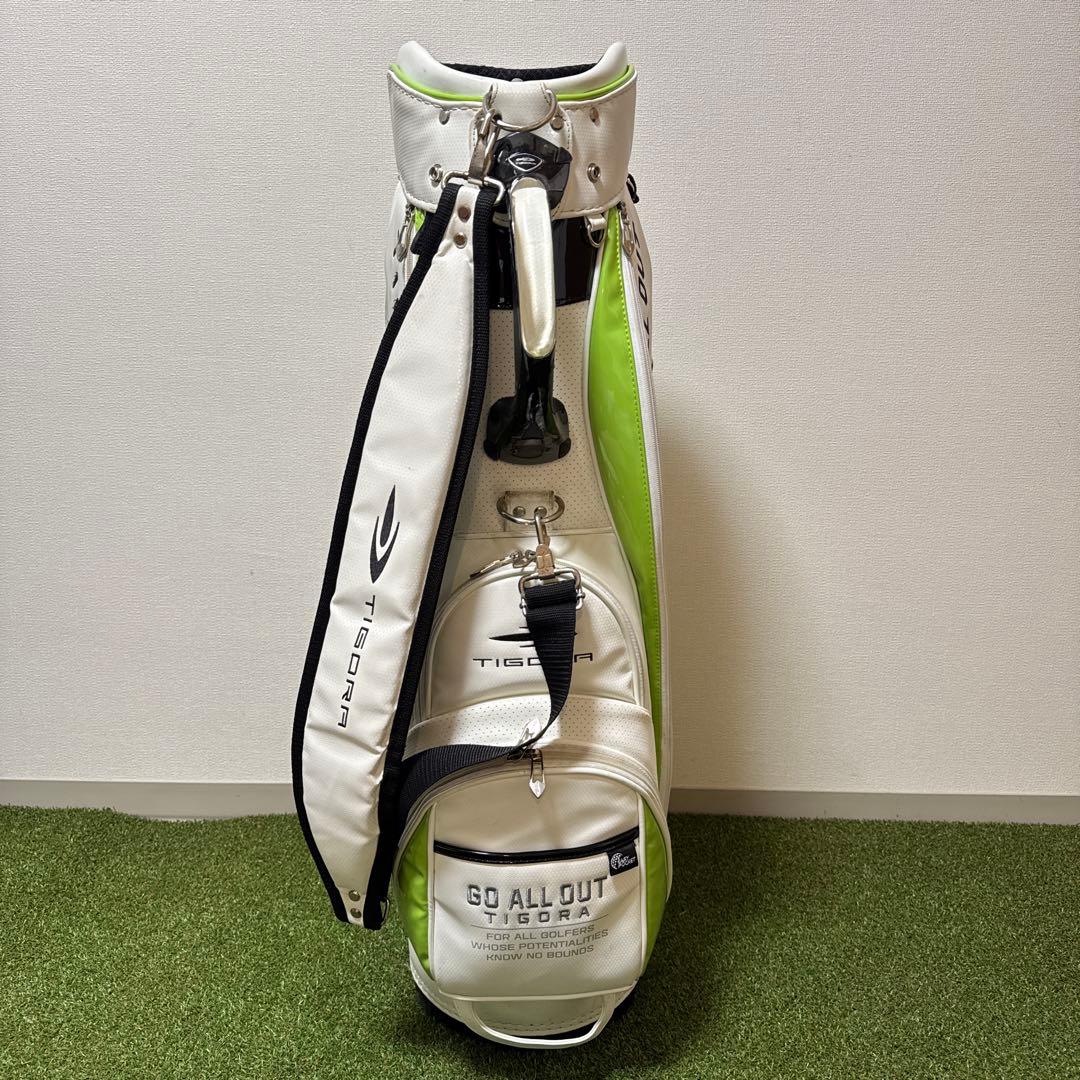 TIGORA キャディバッグ 47.5インチ対応左右非対称デザイン 9型