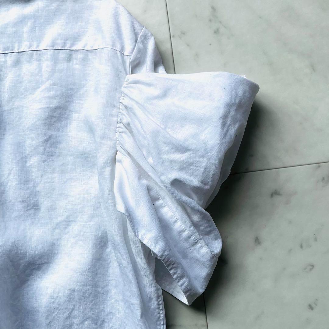 ジュンヤ ワタナベコムデギャルソン リネン シャツ ブラウス ホワイト 白