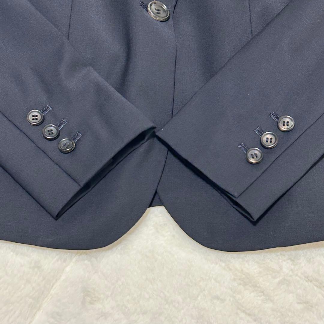 極美品✨ セオリーリュクス スーパー120 パンツスーツ XL位 ネイビー