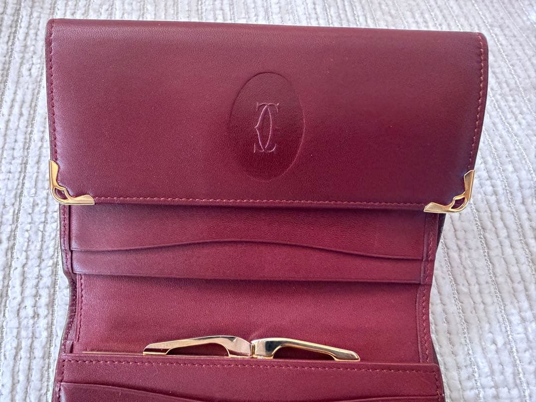 Cartier 財布　ボルドー