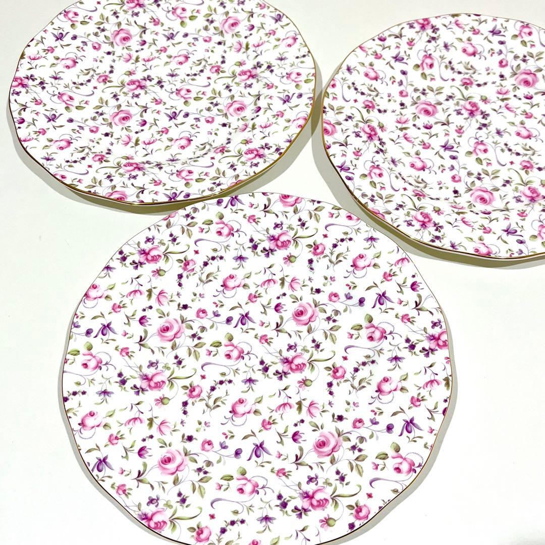 ロイヤルアルバート ローズコンフェッティ 3枚まとめ売り