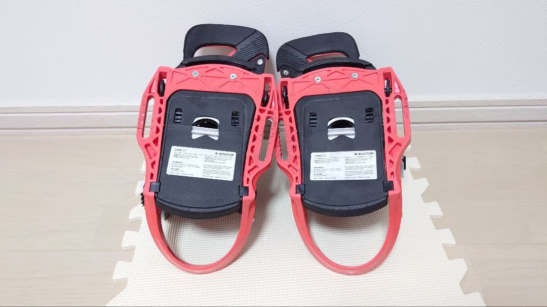 BURTON LEXA EST スノーボードビンディング 赤/黒 Mサイズ