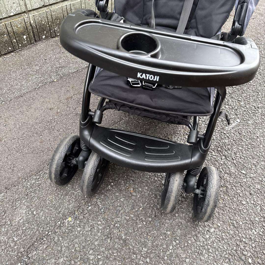 KATOJI　カトージ　ベビーカー　二人でゴー　DX　デニム　2人乗り用