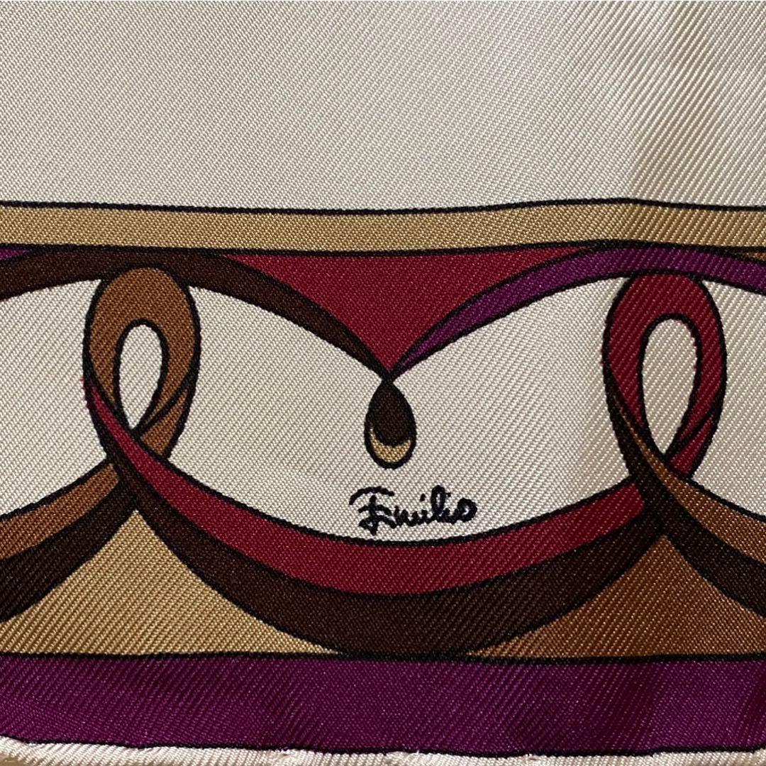 EMILIO PUCCI 大判シルクスカーフ プッチ柄 マルチカラー