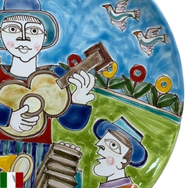 絵皿 飾り皿 壁掛け スザンナデシモーネ イタリア
