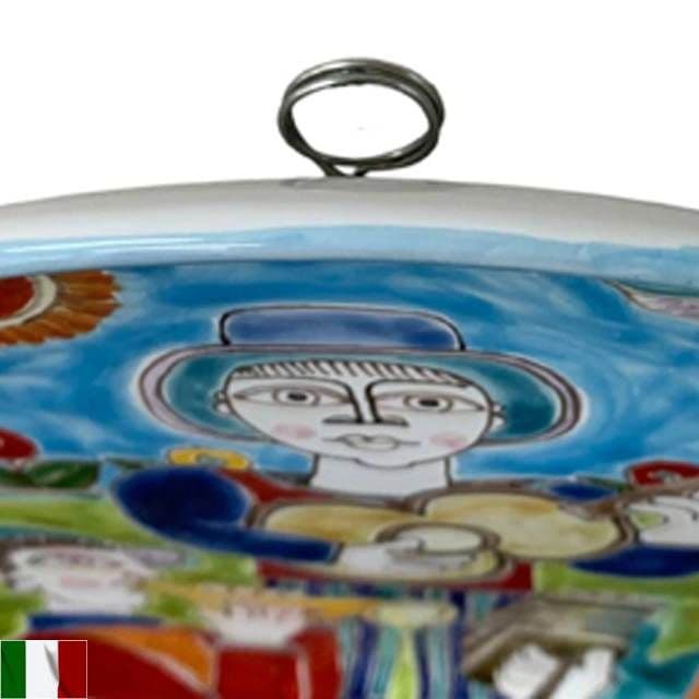 絵皿 飾り皿 壁掛け スザンナデシモーネ イタリア