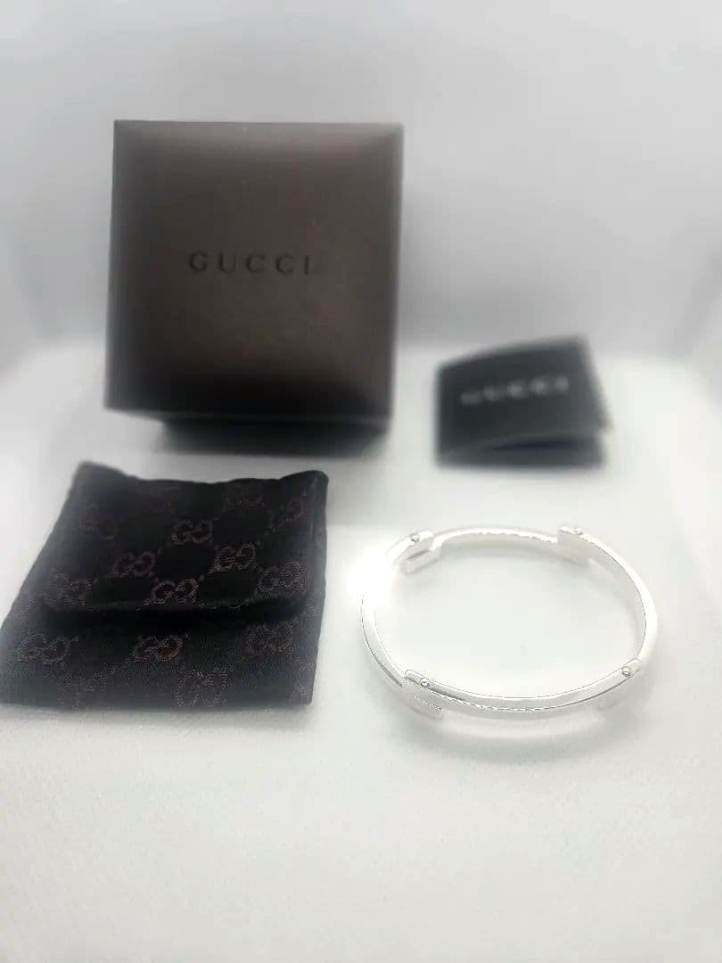 （ 極美品 新品級 ) GUCCI シルバーブレスレット