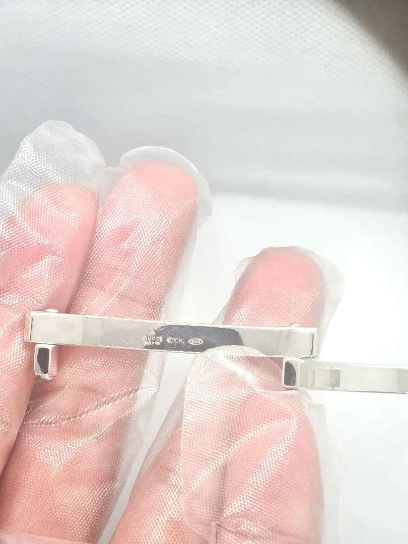 （ 極美品 新品級 ) GUCCI シルバーブレスレット