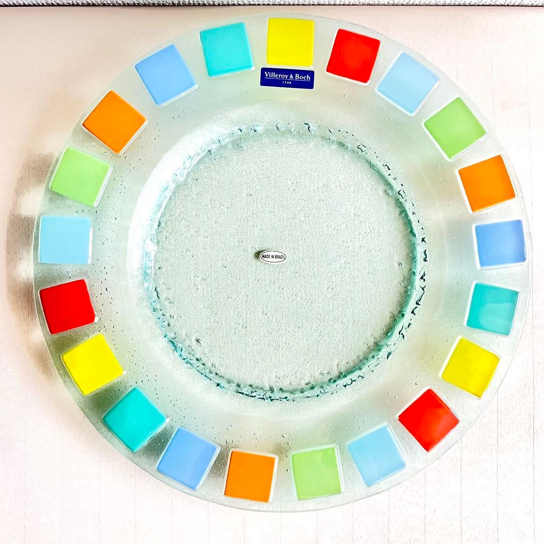 ★新品未使用★Villeroy & Boch ツイストレアガラスプレート大皿