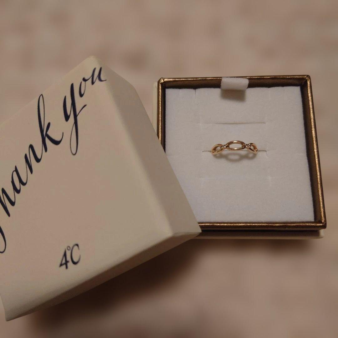 4℃ ゴールド ピンキーリング