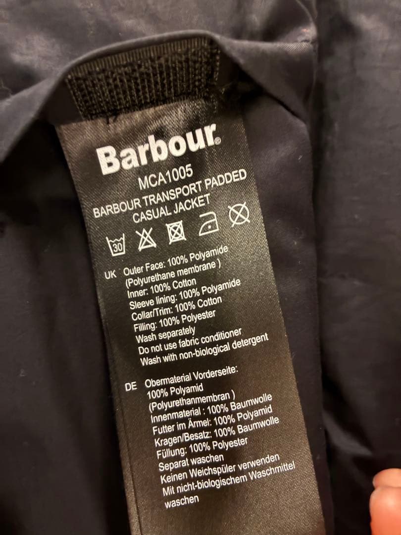 ジャケット・アウター Barbour TRANSPORT PADDED CASUAL JACKET