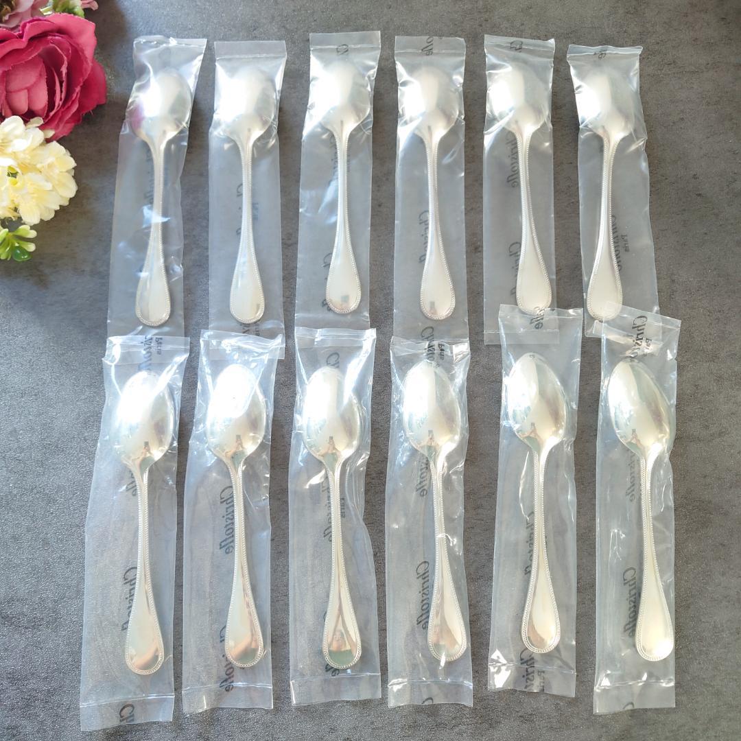 クリストフル パール 未開封 コーヒースプーン 12点