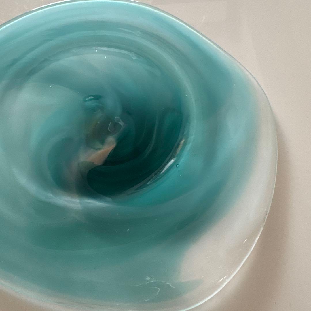 【新品未使用】中野由紀子 渦 blue プレート (大)