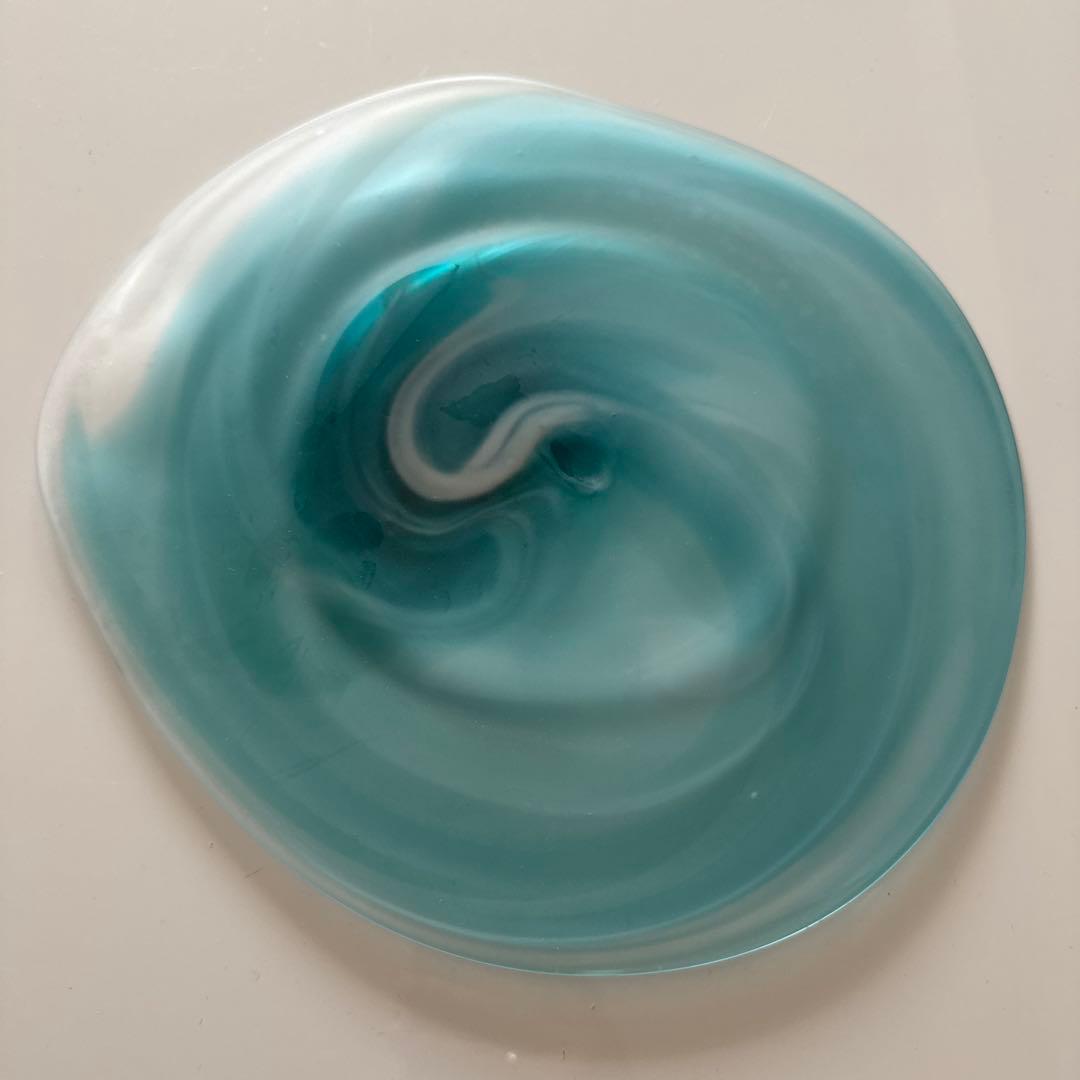 【新品未使用】中野由紀子 渦 blue プレート (大)