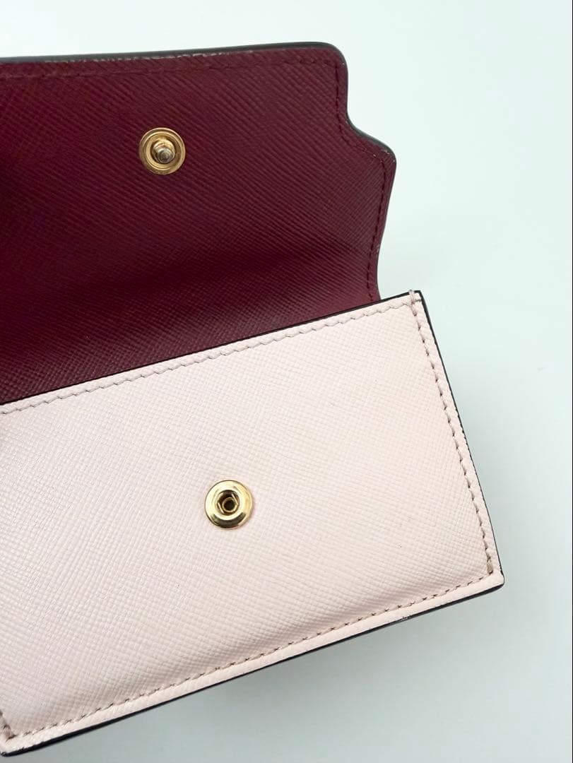 マルニ レザー三つ折財布 布袋 箱付き