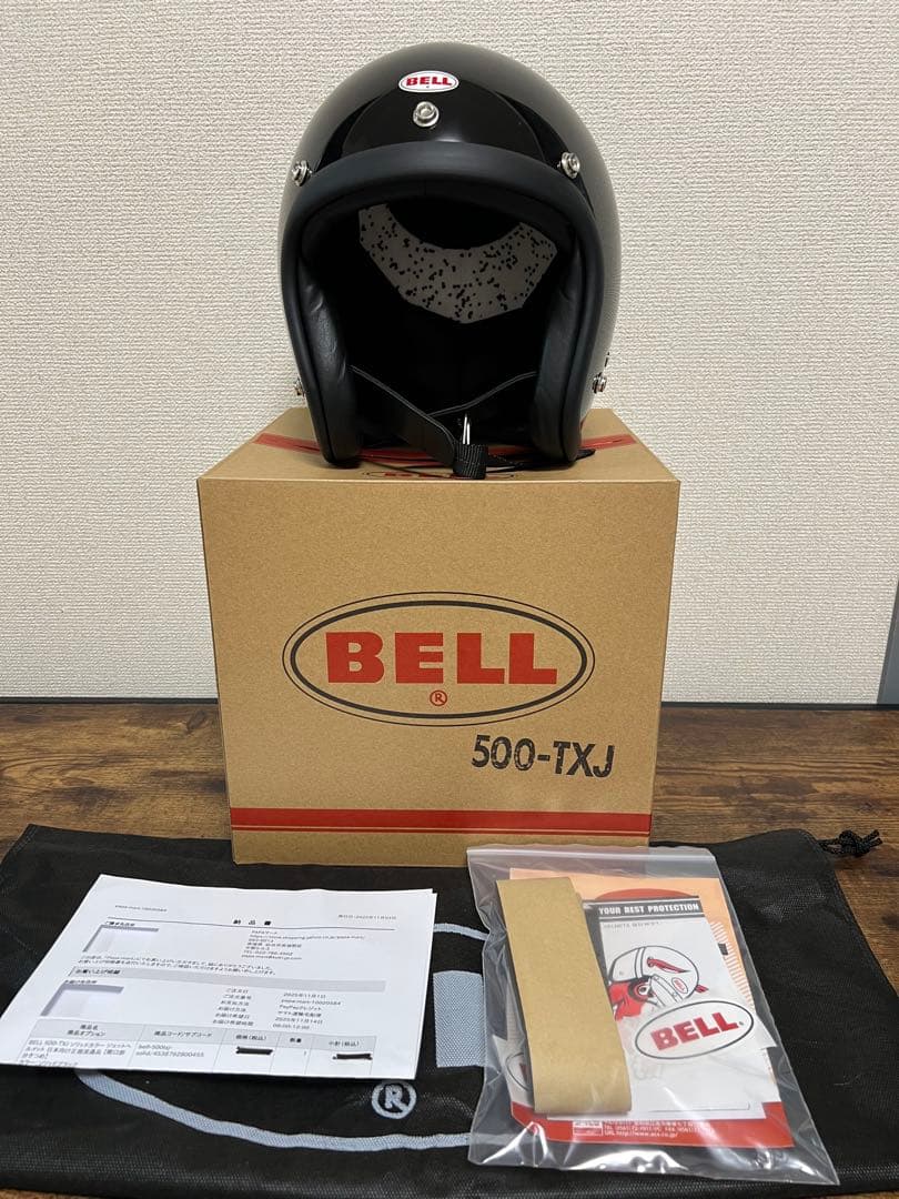 試着のみBELL 500-TXJ ジェットヘルメット M SOLID BLACK