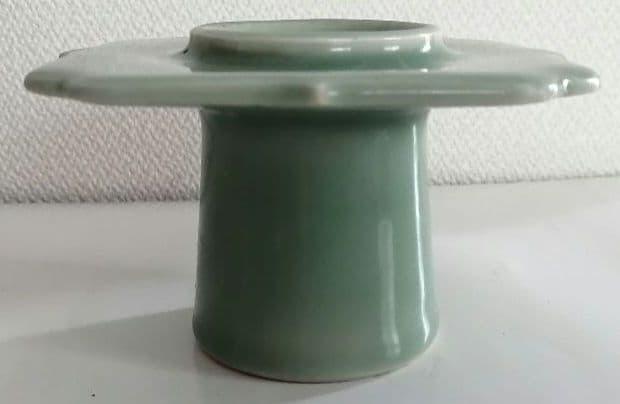 古伊万里　青磁盃台