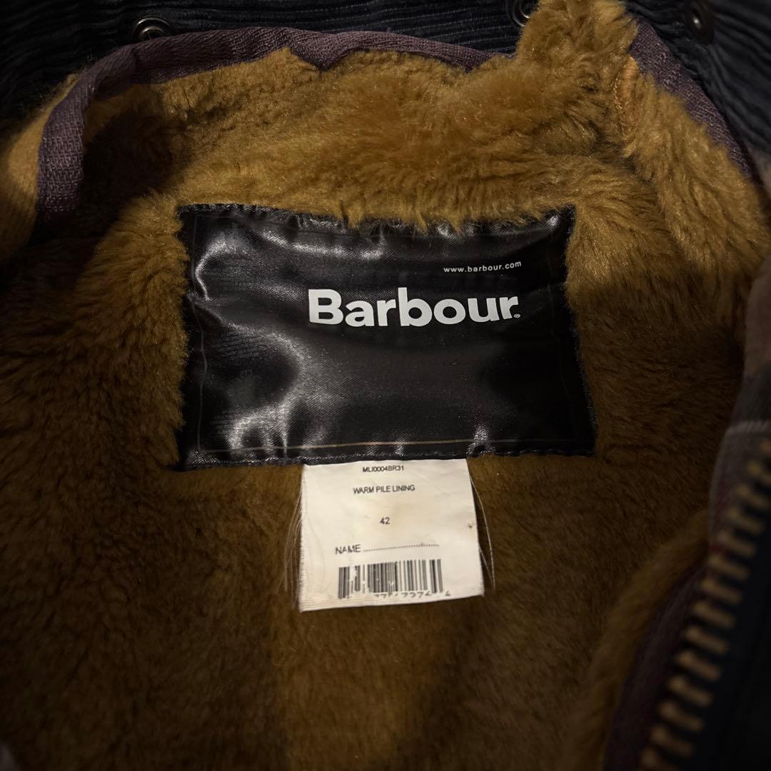 BARBOUR バブアー BORDER ボーダー ライナー付き 42 ネイビー