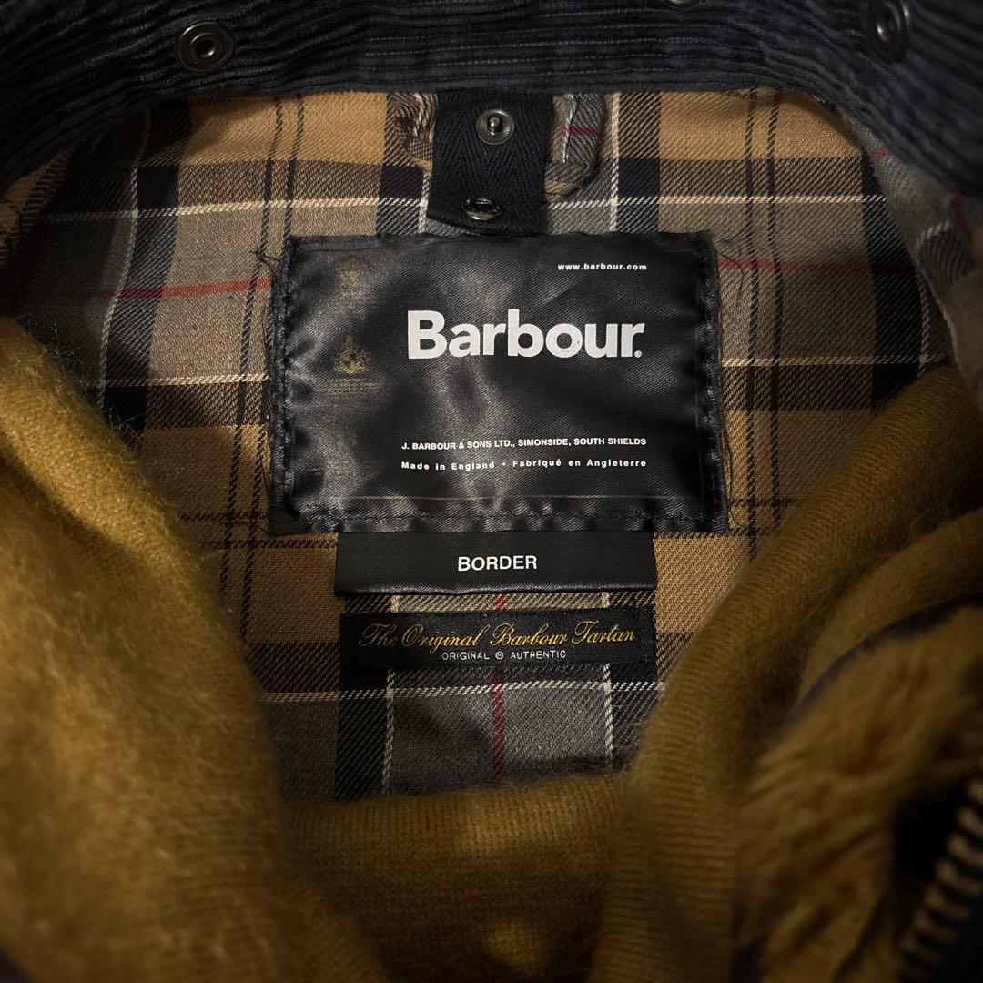 BARBOUR バブアー BORDER ボーダー ライナー付き 42 ネイビー
