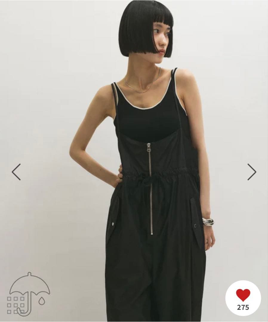 シャイニータフタ撥水ロンパース アダムエロペ