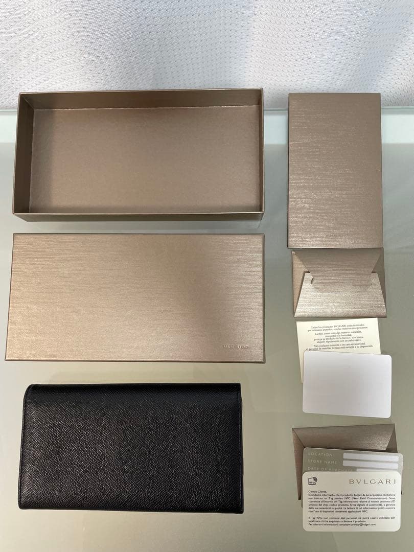 ☆専用☆BVLGARI ブルガリ　レザー長財布　ビーゼロワン　ブラック