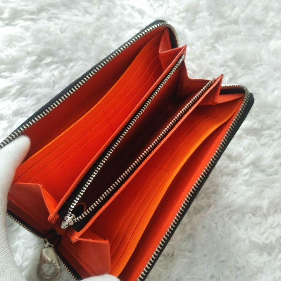 美品　カステルバジャック　マルセル　長財布　ラウンドジップ　総柄　モノグラム　黒