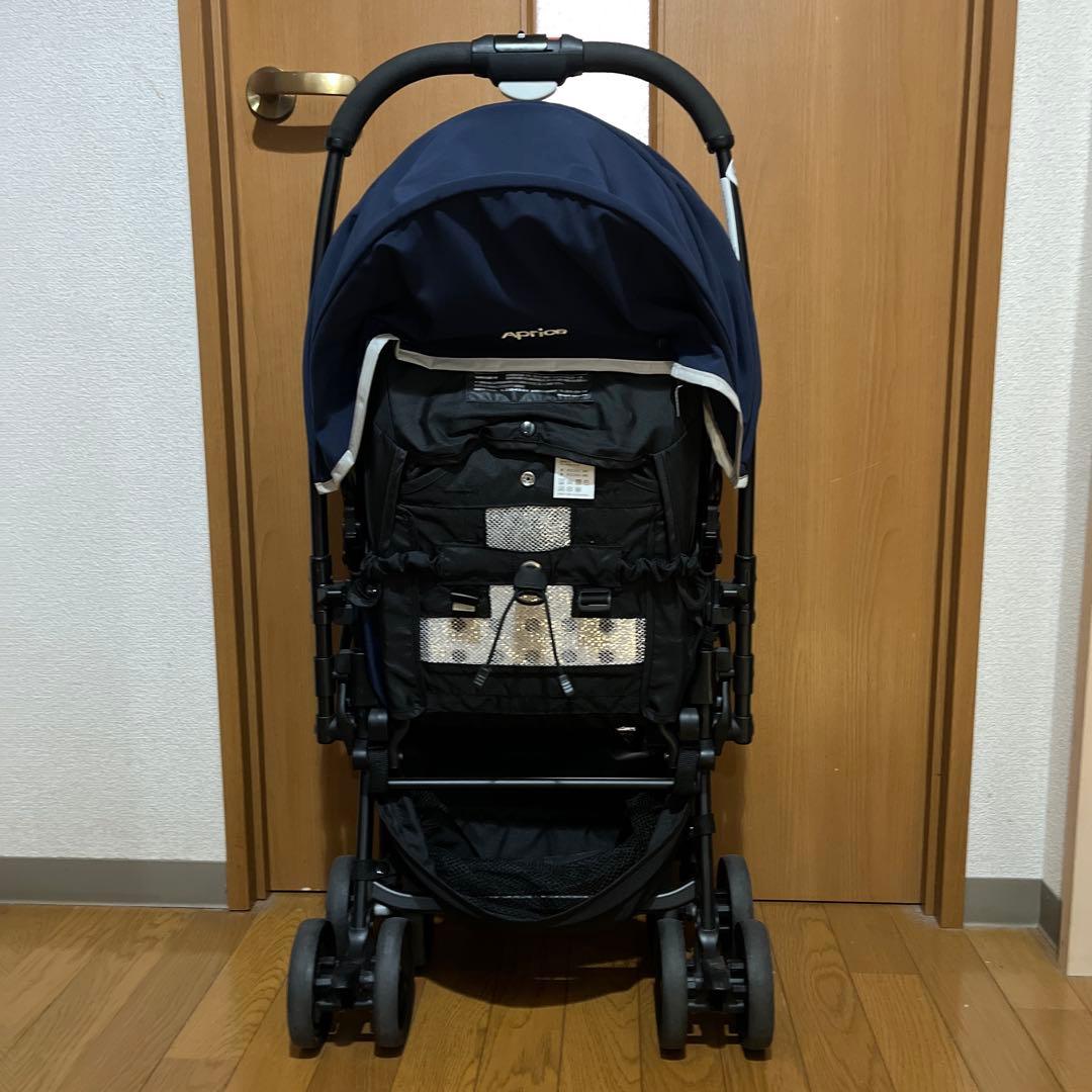 アップリカ カルーンエアー カルーン ベビーカー A型 軽量 ドット ネイビー
