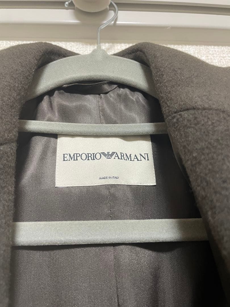アルマーニ　ARMANI ダークグレー ロングコート