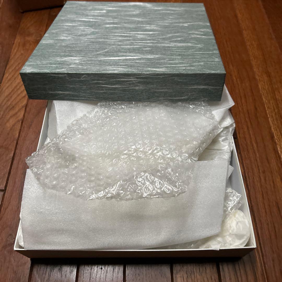 出雲　久村焼き　花柄陶器皿 約25cm