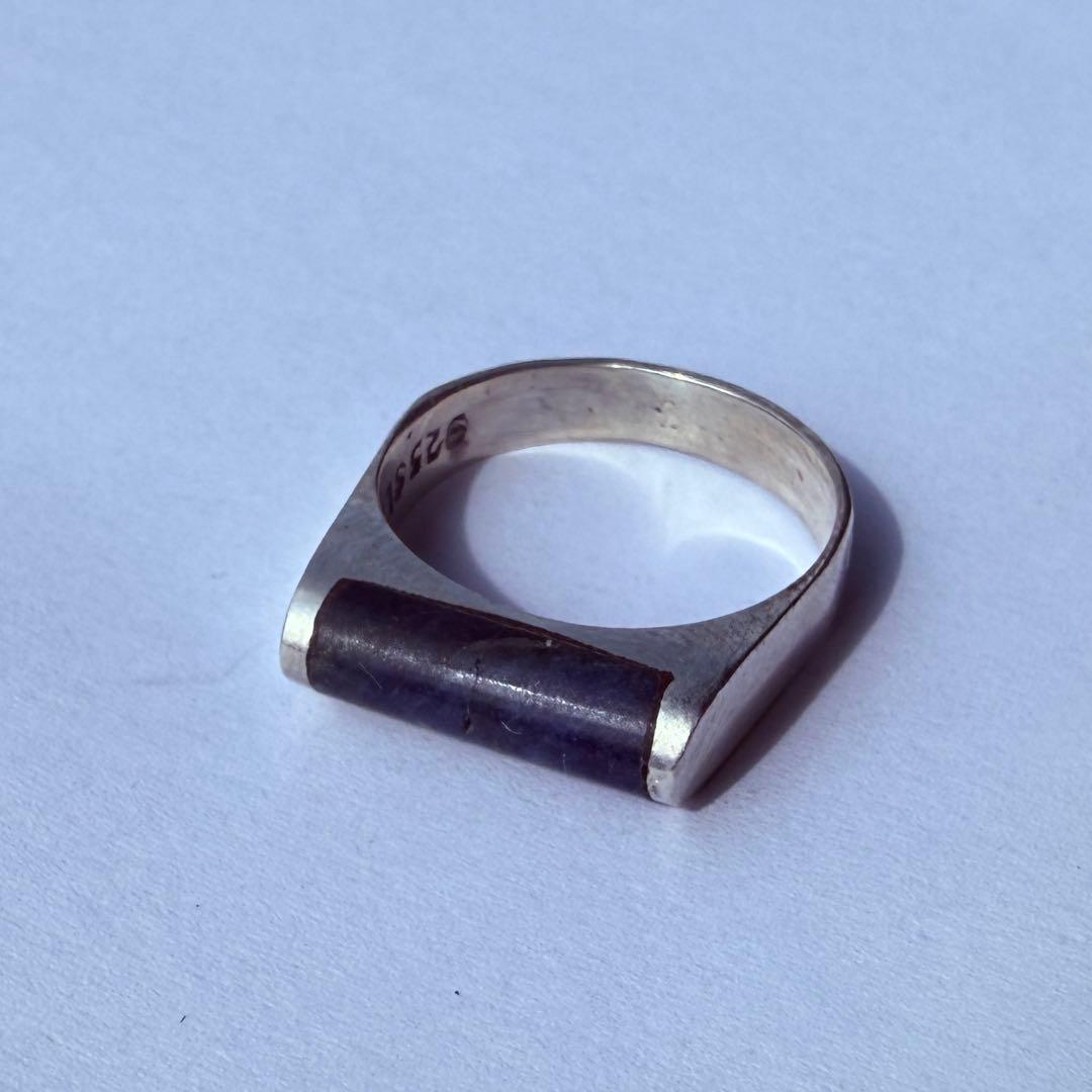 Mexican Bar Ring メキシカンシルバーリング　ソーダライト11号
