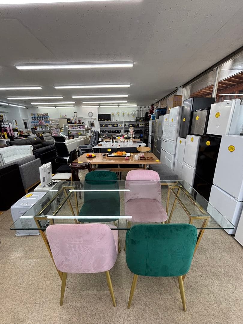 フランフラン Francfranc フェリシテ クリアガラスダイニング5点セット