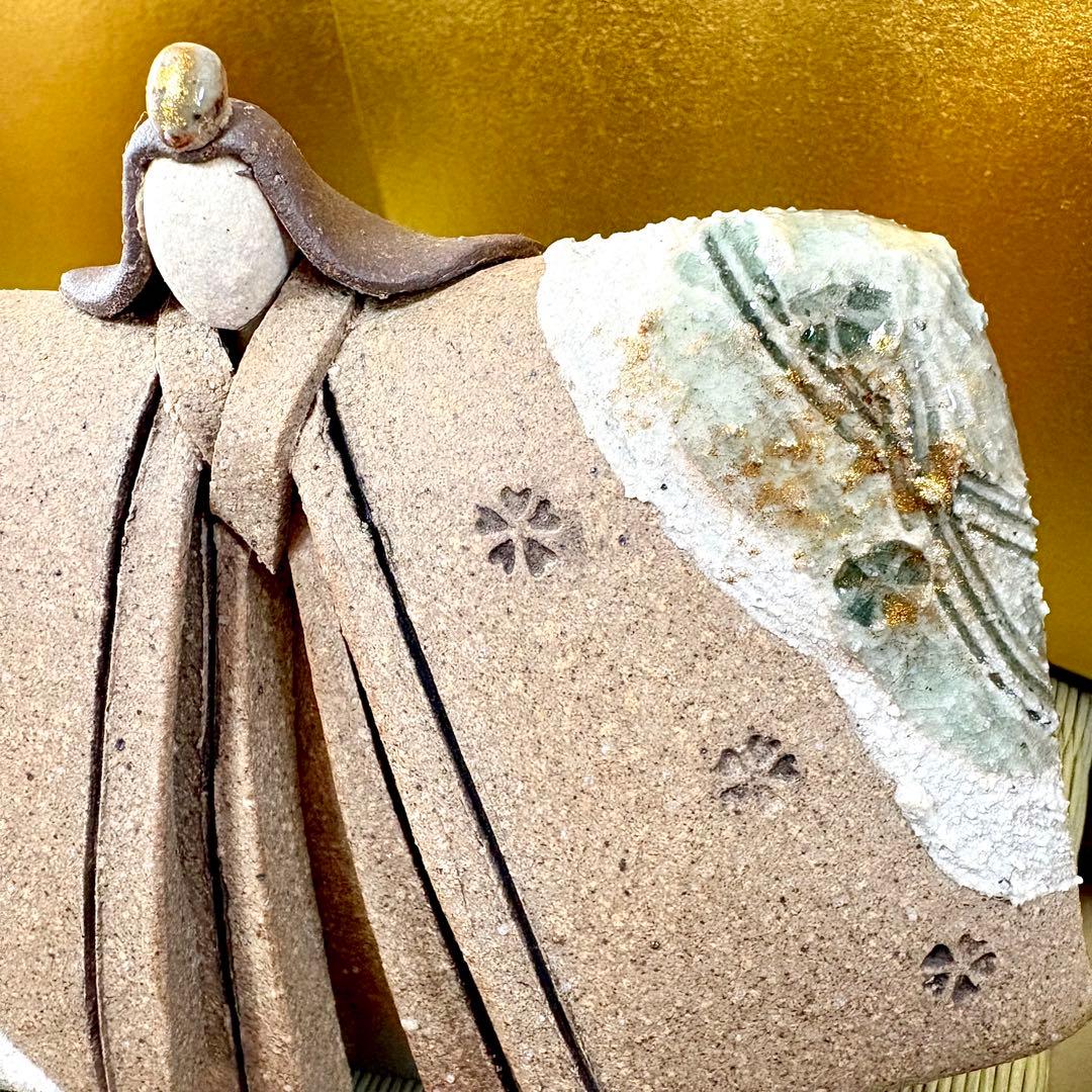 しがらき焼　明山　陶雛人形　雛人形　お雛様　節句　信楽焼　陶芸　人形　伝統工芸品