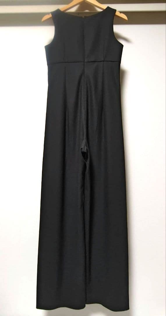 23SS IENA maisonコンパクトツイルサロペット 36 黒 レディース