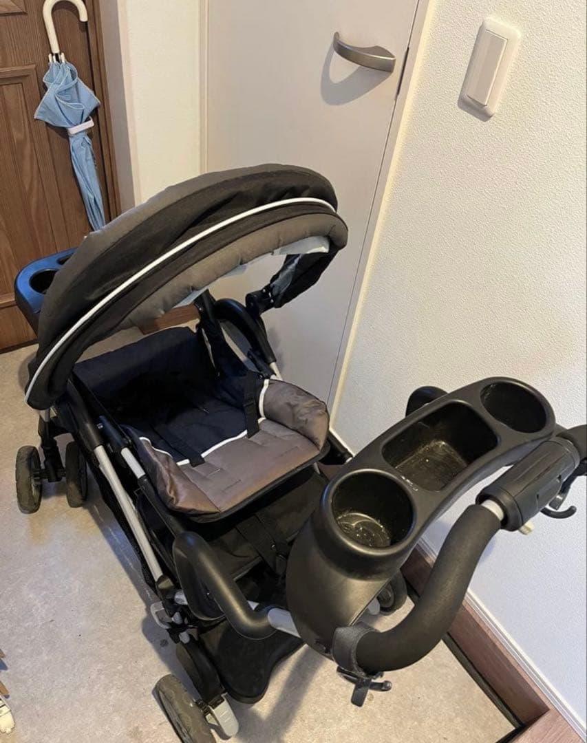 GRACO グレコ RoomFor2 ルームフォーツー 2人乗りベビーカー 黒