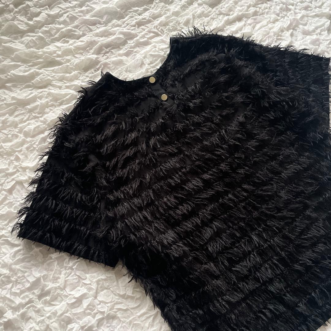 Gypsohila ジプソフィア Feather Tee 半袖 トップス 黒