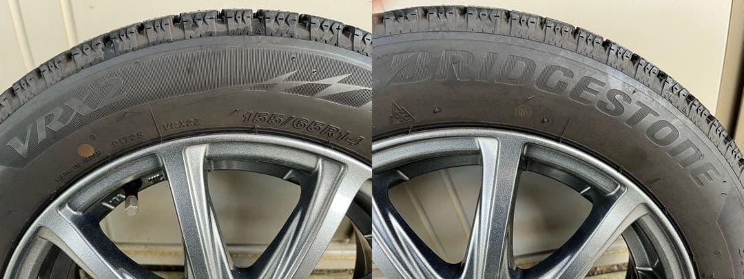 ブリヂストン　スタッドレスタイヤ（2024）・ホイールセット155/65R/14